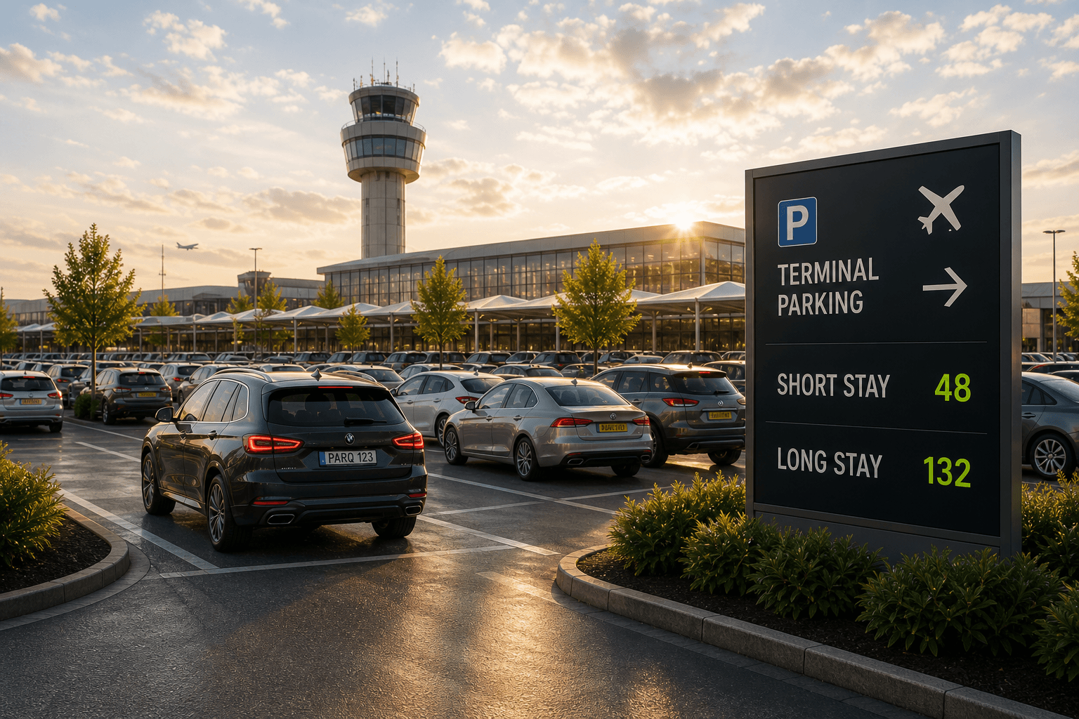 Airports parking managed by PARQ
