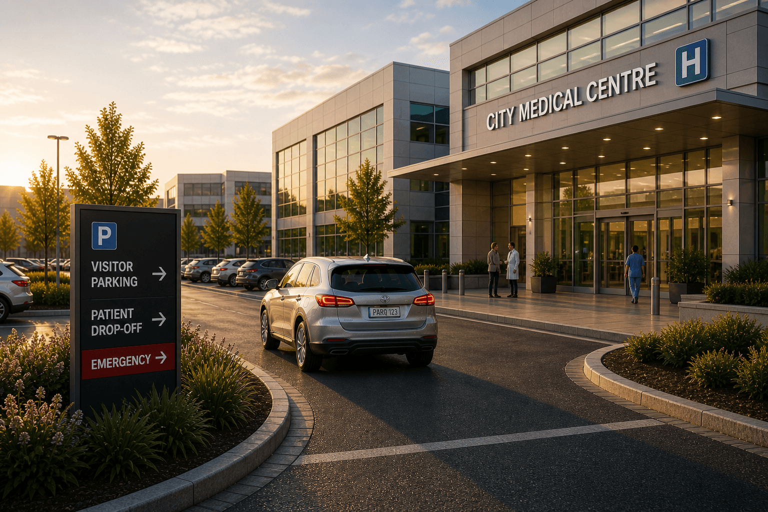 Hospitals parking managed by PARQ